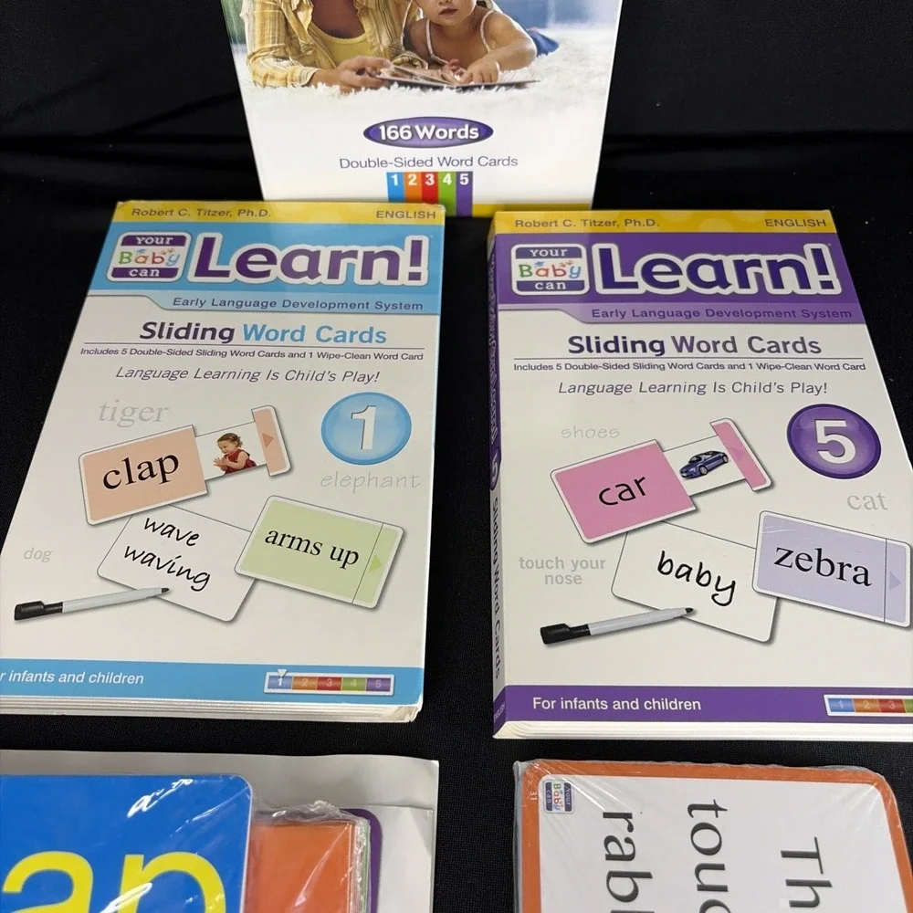 Your Baby Can Learn! Teaching‎ Cards 166 Words Double-Sided by Robert Titzer